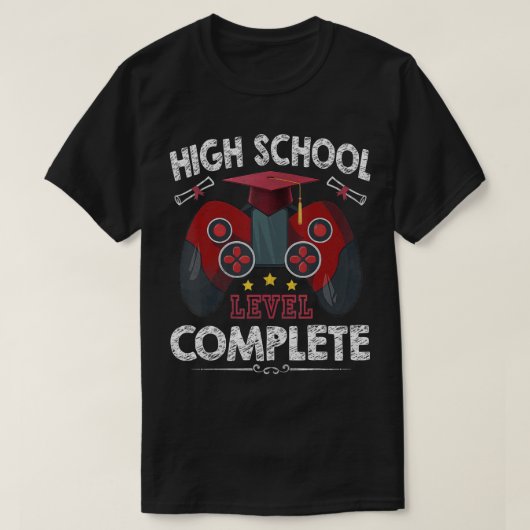 Abschluss der Schulklasse 2022 T-Shirt (Design vorne)
