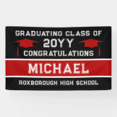 Abschluss der Schwarzen und Roten Schule Banner (Horizontal)