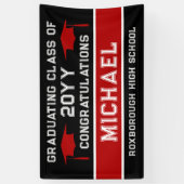 Abschluss der Schwarzen und Roten Schule Banner (Vertikal)