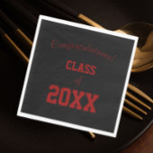 Abschluss der Schwarzen und Roten Schule Serviette