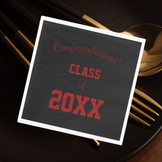 Abschluss der Schwarzen und Roten Schule Serviette