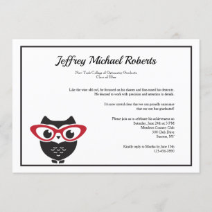 Abschluss der Sehschärfe Einladung