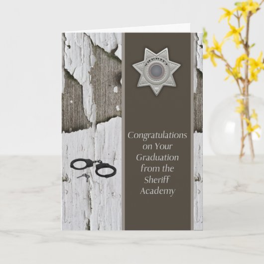 Abschluss der Sheriff Academy Karte (Gelbe Blume)