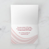 Abschluss der siebten Klasse Baseball Bat und Hat Karte (Innenseite)