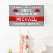 Abschluss der Silbergrauen und Roten Schule Banner (Insitu)