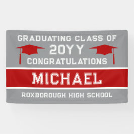 Abschluss der Silbergrauen und Roten Schule Banner