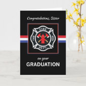 Abschluss der Sister Fire Department Academy Karte (Gelbe Blume)