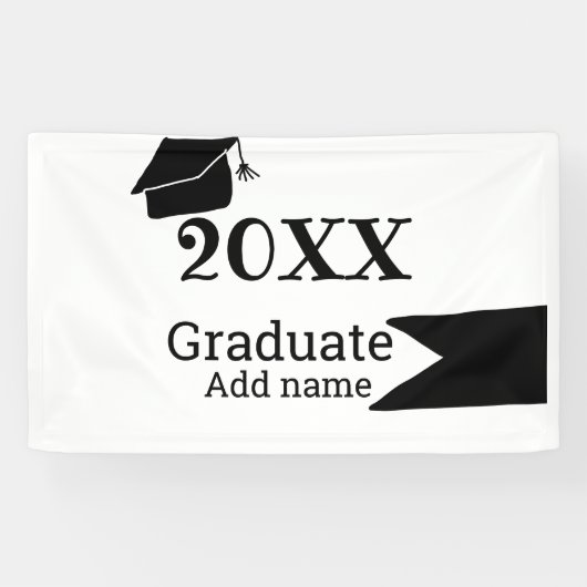 Abschluss der Stufe 20XX mit schlichter minimaler  Banner (Horizontal)