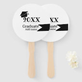 Abschluss der Stufe 20XX mit schlichter minimaler  Fächer (Vorne und Hinten)