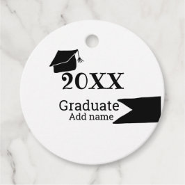 Abschluss der Stufe 20XX mit schlichter minimaler  Geschenkanhänger