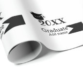 Abschluss der Stufe 20XX mit schlichter minimaler  Geschenkpapier (Rolleneckpunkt)