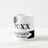 Abschluss der Stufe 20XX mit schlichter minimaler  Kaffeetasse (Mittel)