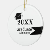 Abschluss der Stufe 20XX mit schlichter minimaler Keramik Ornament (Links)