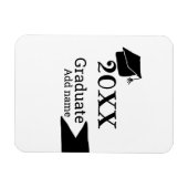 Abschluss der Stufe 20XX mit schlichter minimaler  Magnet (Horizontal)