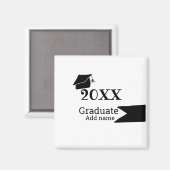 Abschluss der Stufe 20XX mit schlichter minimaler Magnet (Vorderseite/Rückseite)