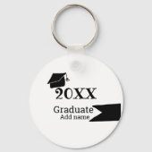 Abschluss der Stufe 20XX mit schlichter minimaler  Schlüsselanhänger (Rückseite)