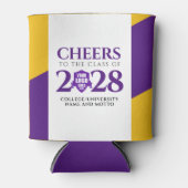 Abschluss der Uni der lila Gold School Dosenkühler (Vorderseite)