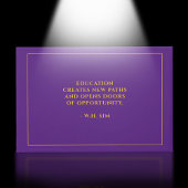 Abschluss der Uni der lila Gold School Gästebuch