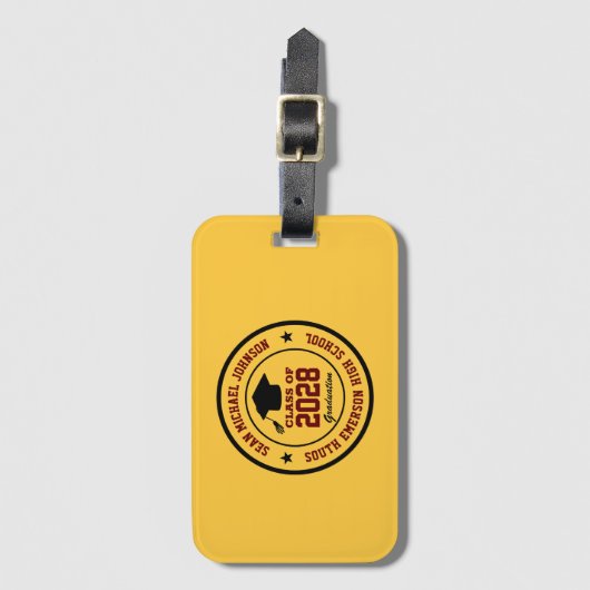 Abschluss der Uni Grad Gepäckanhänger (Vorderseite Vertikal)