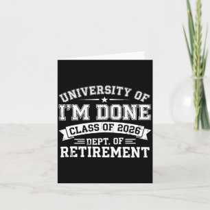 Abschluss der University Of Done Rente 2026 Karte