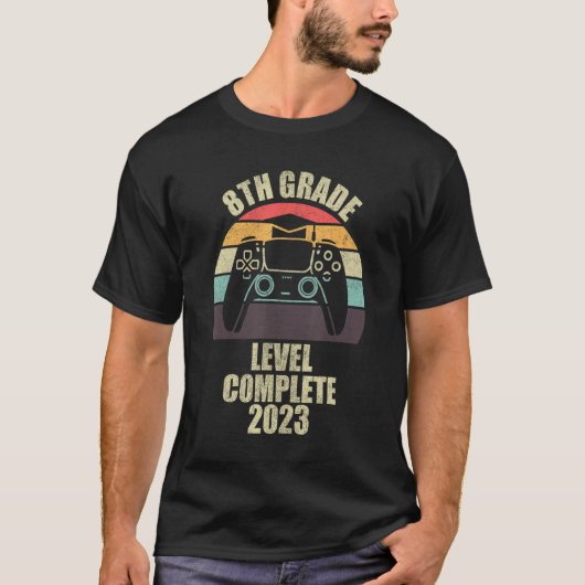 Abschluss der Videospiele 2023 der achten Klasse T-Shirt (Vorderseite)