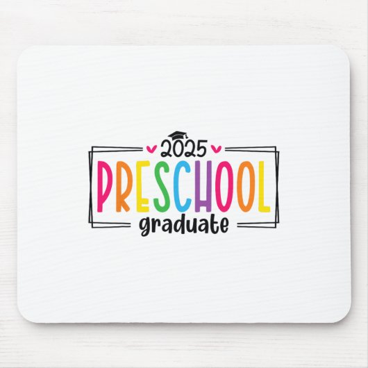 Abschluss der Vorschule 2025 Grad Mousepad (Vorne)