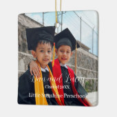 Abschluss der Vorschule Keepake Keramikornament (Links)