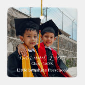 Abschluss der Vorschule Keepake Keramikornament (Rückseite)