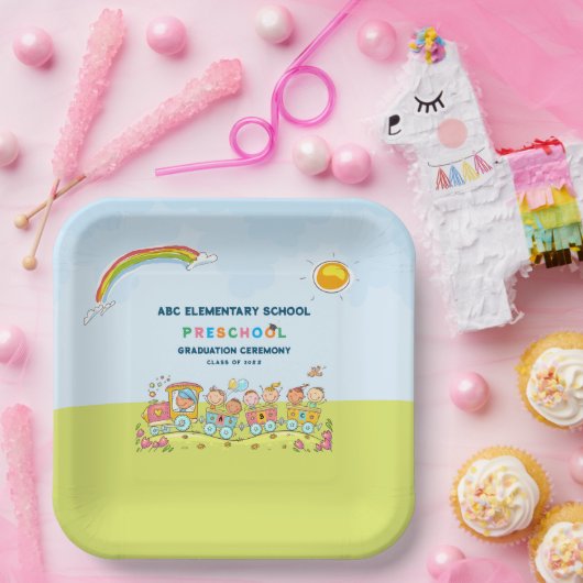 Abschluss der Vorschulstufe Pappteller (Party)