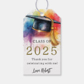 Abschluss der Wasserfarbe 2025 Geschenkanhänger (Vorderseite)