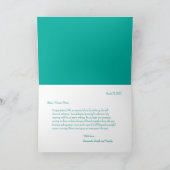 Abschluss der weiblichen Krankenschwester Herzlich Karte (Innenseite)