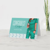 Abschluss der weiblichen Krankenschwester Herzlich Karte (Vorderseite)