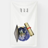 Abschluss der Weltklasse - Höhepunkt und goldenes  Banner (Vertikal)