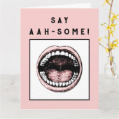 Abschluss der Zahnarztschule Karte (Gelbe Blume)