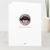 Abschluss der Zahnarztschule Karte (Rückseite)