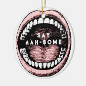 Abschluss der Zahnarztschule Keramik Ornament (Links)