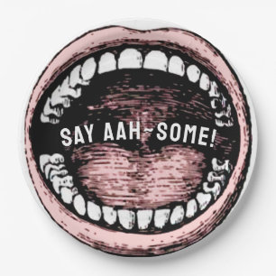 Abschluss der Zahnarztschule Pappteller