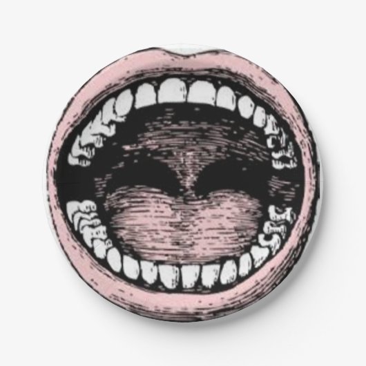 Abschluss der Zahnarztschule Pappteller (Vorderseite)