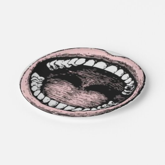 Abschluss der Zahnarztschule Pappteller (Schrägansicht)