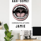 Abschluss der Zahnarztschule Poster (Heimbüro)