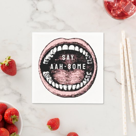 Abschluss der Zahnarztschule Serviette (Beispiel)