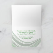 Abschluss der zweiten Klasse, Fußball und Hat Karte (Innenseite)