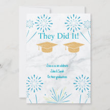 Abschluss der Zwillingsstufen-Party-Sparklers