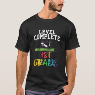 Abschluss des 1. Klasse Kindergarten Lehrer zurück T-Shirt
