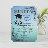 Abschluss des Abschlusses Einladung (Stehend Vorderseite)