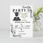 Abschluss des Abschlusses Einladung (Stehend Vorderseite)