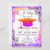 Abschluss des Abschlusses Einladung (Vorderseite)