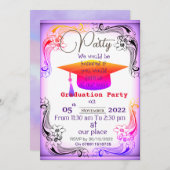 Abschluss des Abschlusses Einladung (Vorne/Hinten)