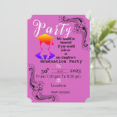 Abschluss des Abschlusses Einladung (Stehend Vorderseite)