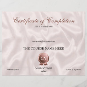 Abschluss des Abschlusszertifikats